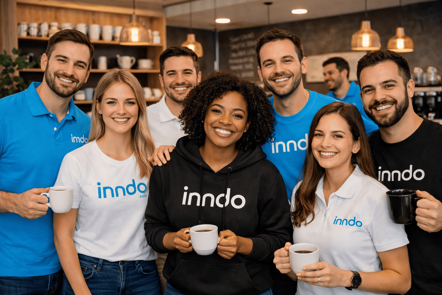 Equipe da inndo especializada em suporte técnico e tecnologia da informação